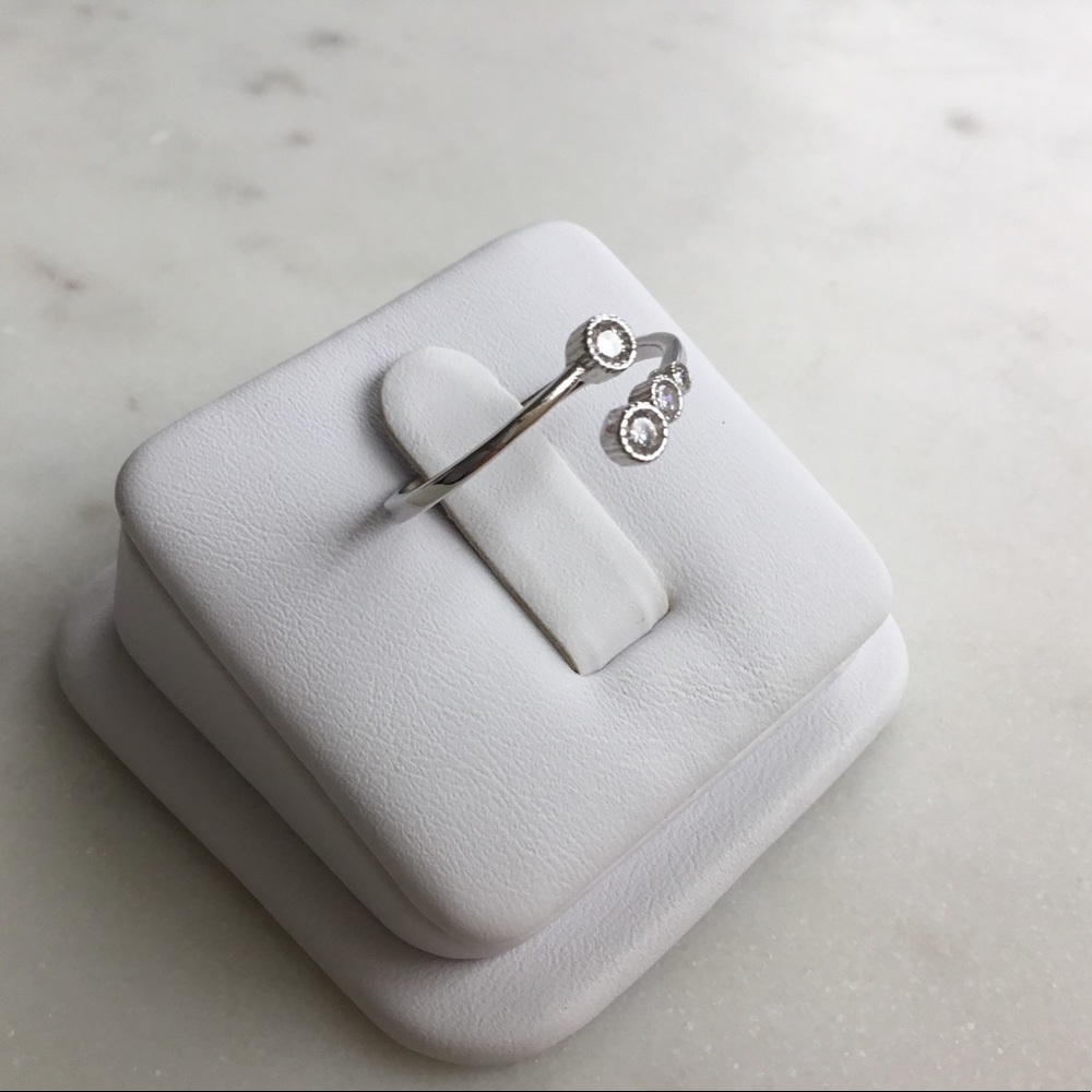 Sale $12! Sterling Silver Adjustable Cz Ring - Picture 15 of 16